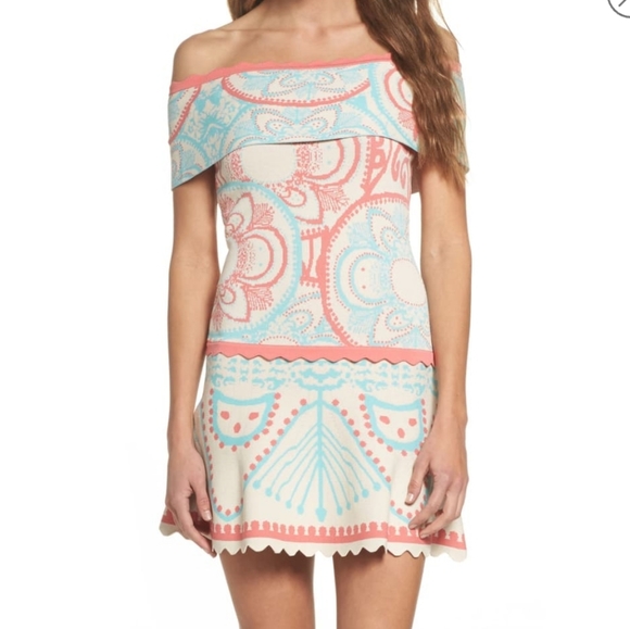 Foxiedox Winnie Off the Shoulder Dress - Picture 1 of 8